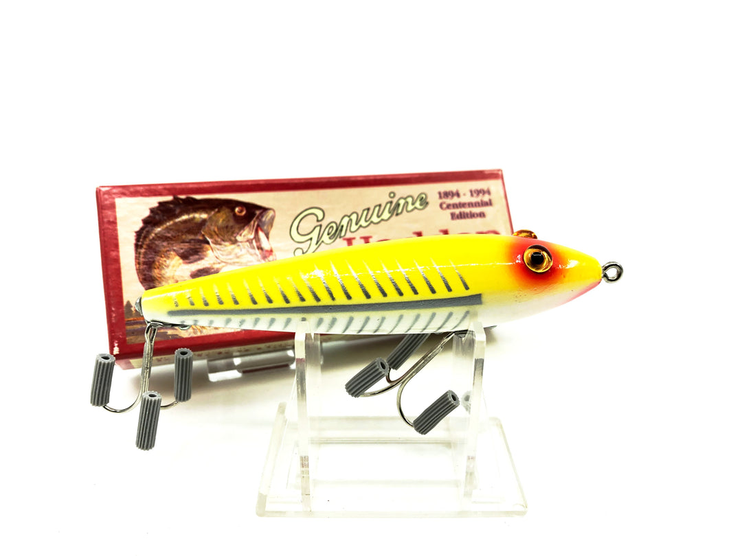 Heddon Centennial Edition Wood Zaragossa New in Box NO. X6500W-XRY - Yellow Shore Color