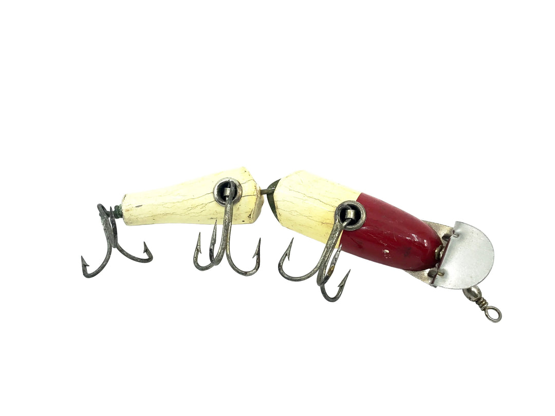 Creek Chub Jointed Snook Pikie 5500, Red Head/White Color 5501