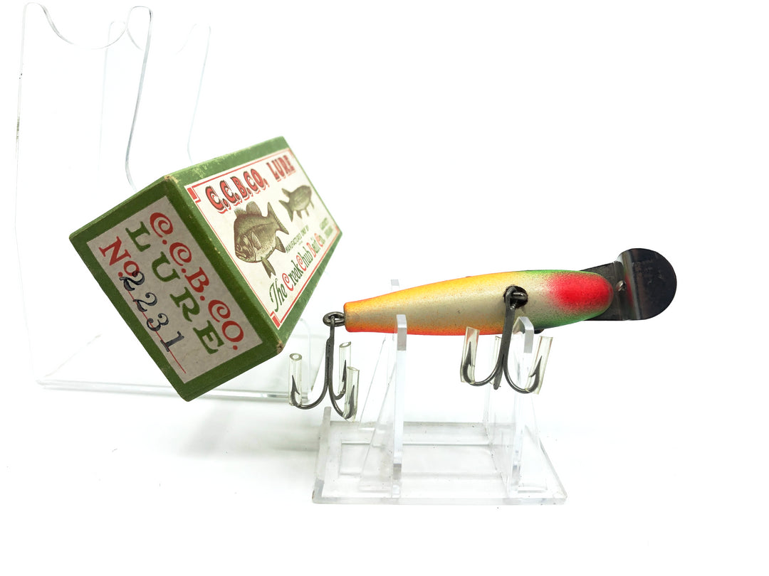 Creek Chub 2200 Midget Pikie, #31 Rainbow Fire Color with Box