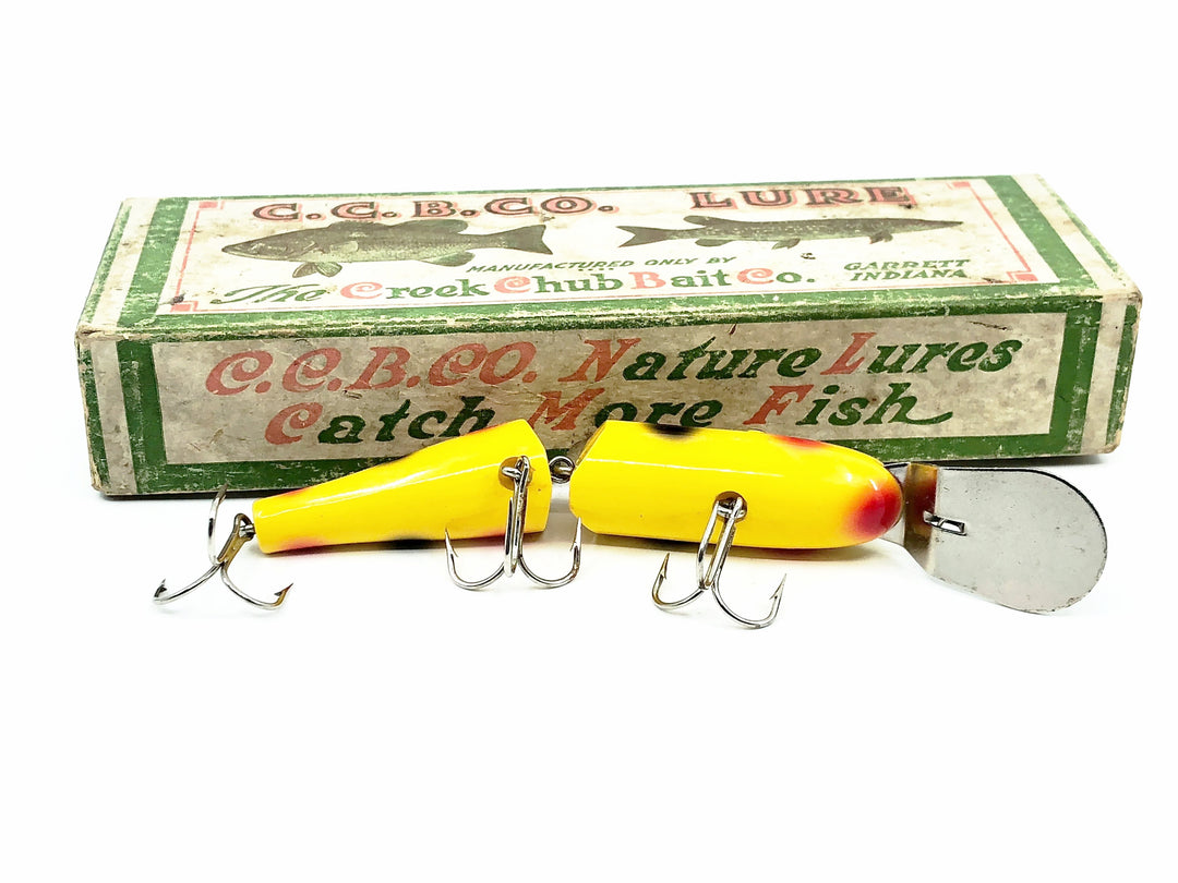 Creek Chub Deep Diver Jointed Pikie 2600DD, #14 Yellow Spots w/Box