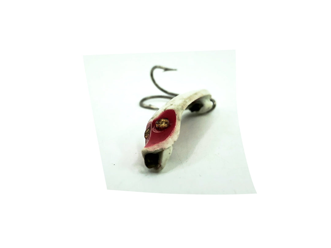 Paul Bunyan Flyrod Dodger, White/Red Head with Red Ribs Color