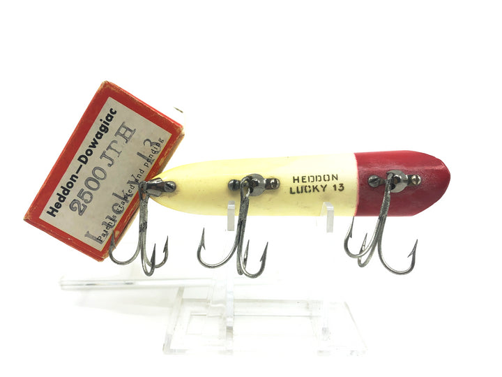 Heddon Lucky 13, JRH Frog Scale/Red Head Color with Box
