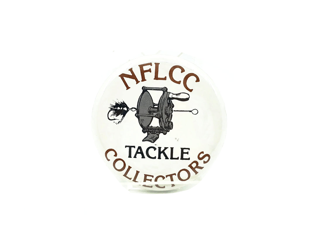 NFLCC Tackle Collectors 1990 Hendryx Trout Reel Button