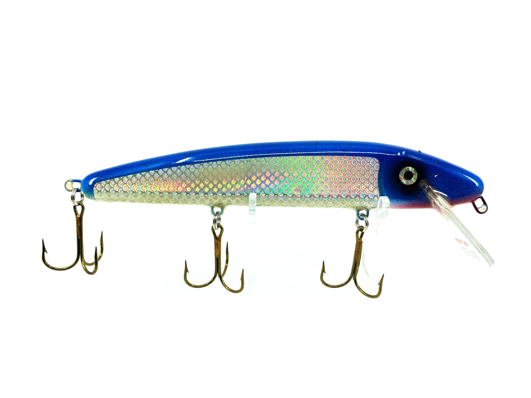 Slammer 7" Minnow Lure, Holographic Blue