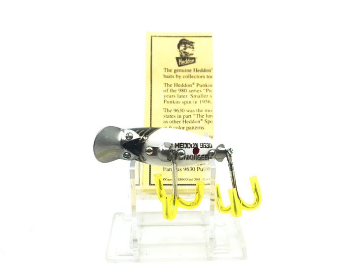 Heddon 9630 2nd Punkinseed X9630BKHG Black Head/White/Gold Gills Color New in Box