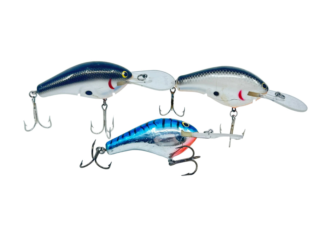 Bagley Diving Balsa 3 "DB3" Trio Pack - Fine Cracks - Fish / Fix Lot