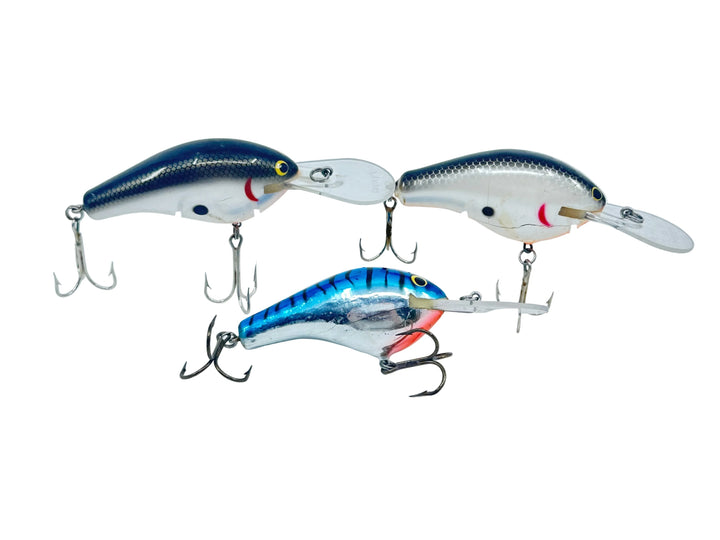 Bagley Diving Balsa 3 "DB3" Trio Pack - Fine Cracks - Fish / Fix Lot