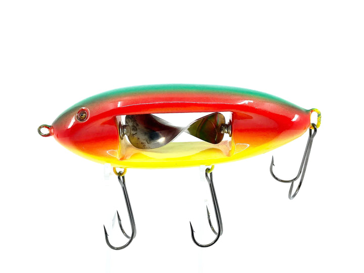 Musky Dan (XXX Lures) Chippewa Bait, Rainbow Color