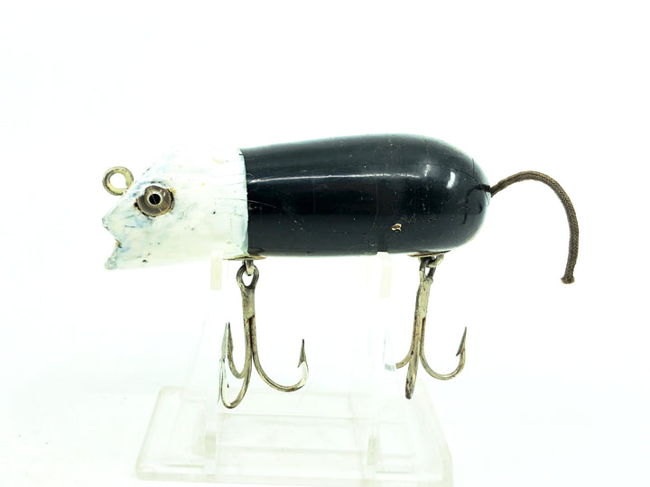 Shakespeare Swimming Mouse, Black/Repainted White Color - Lure