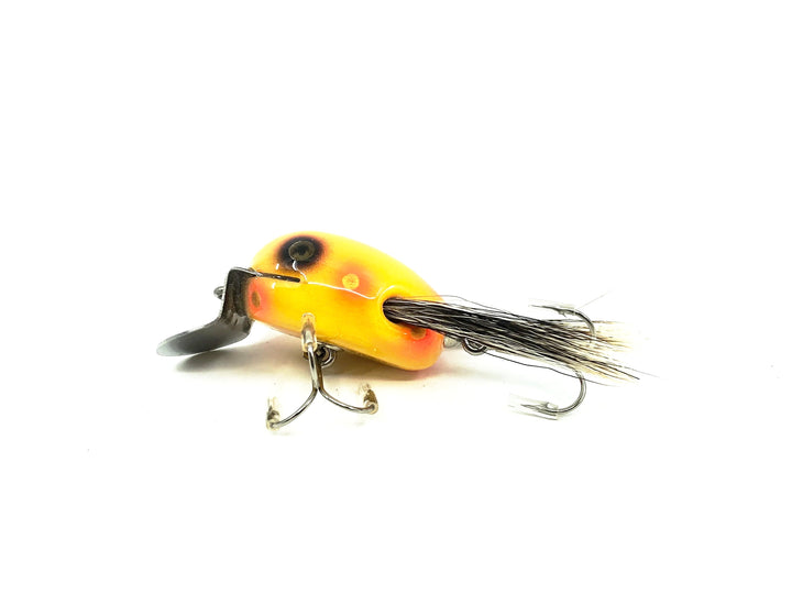 Musky Dan (XXX Lures) Baby Dingbat, Gold Spotted Orange w/COA