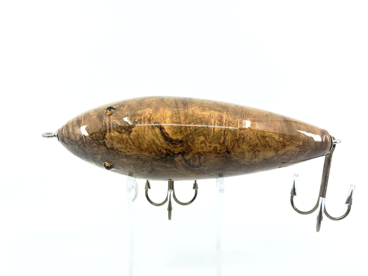 Musky Dan (XXX Lures) Musky Diver, Pollyanna Burl Color w/COA
