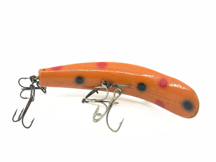 Helin Wooden Flatfish M2, O Orange/Spots Color - Wooden