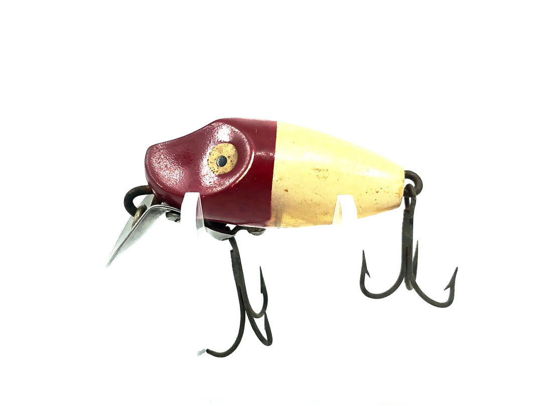 Heddon Midgit Digit River Runt Spook 9020, RH Red Head/White Color