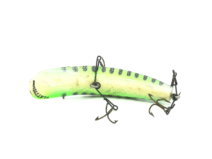 Helin Flatfish T4, GSB Green Silver Scale Color - Vintage Plastic, Tough Color