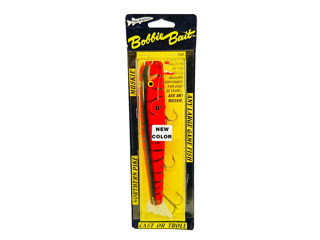 Bobbie Bait 8" Jerk Bait, Perch Color on Card