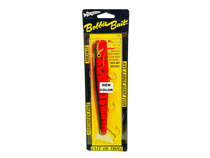 Bobbie Bait 8" Jerk Bait, Perch Color on Card
