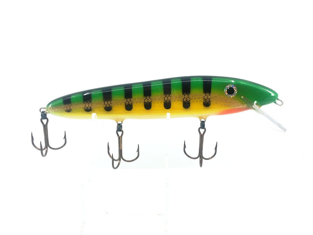Big Game Tackle 9" Balsa Twitch, Hot Perch Color