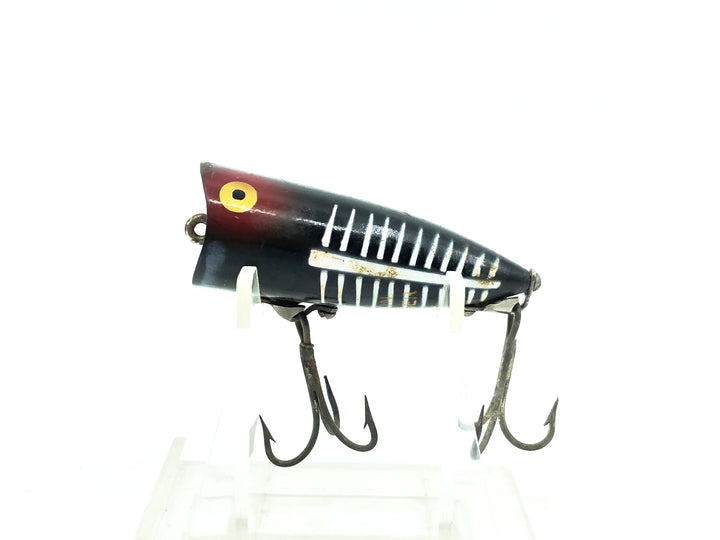Heddon Chugger Spook Jr. 9520, XBW Black Shore Minnow Color