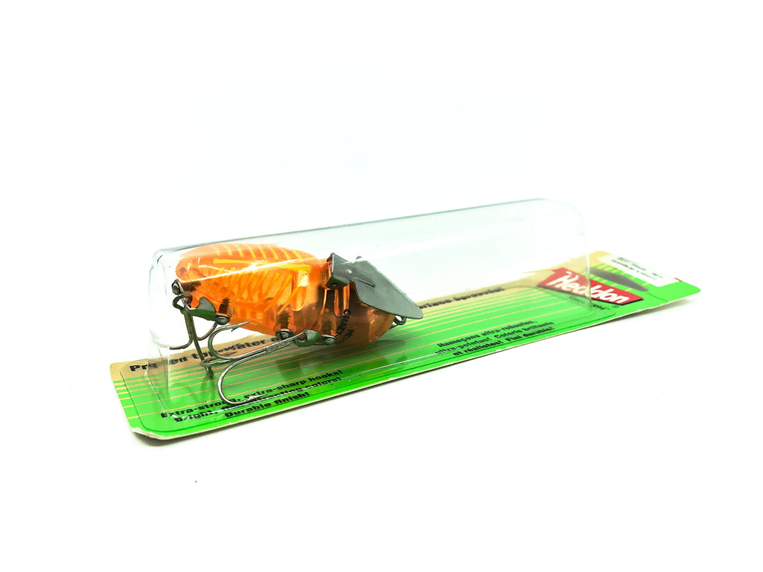 Heddon Crazy Crawler, XOY Transparent Orange Shore Color on Card