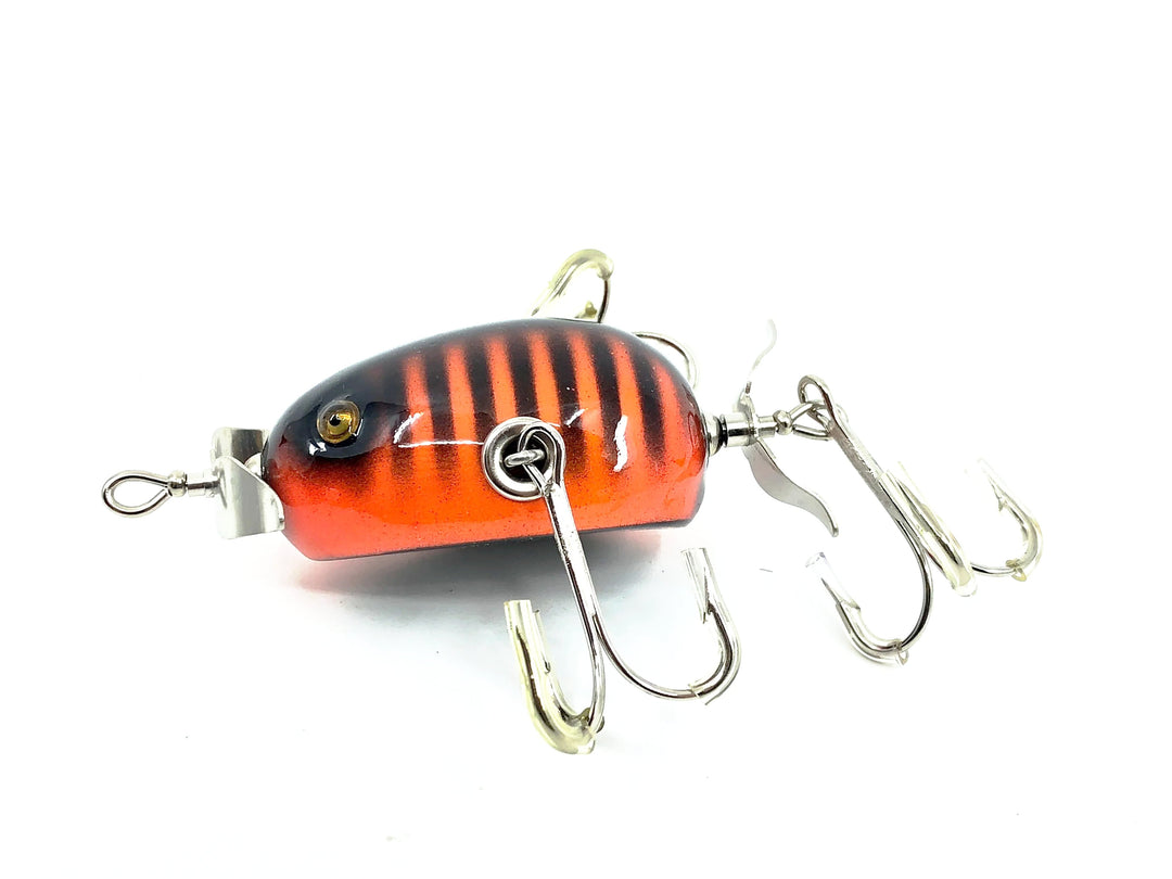 Musky Dan (XXX Lures) Kent Frog, Orange/Black Ribs Color