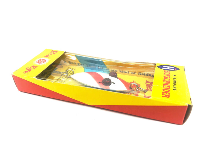 Hofschneider Red Eye Wiggler 1P-C, White/Red Stripes Color