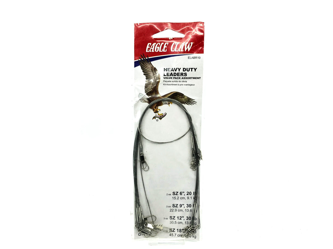 Eagle Claw Heavy Duty Leaders, Value pack Assortment