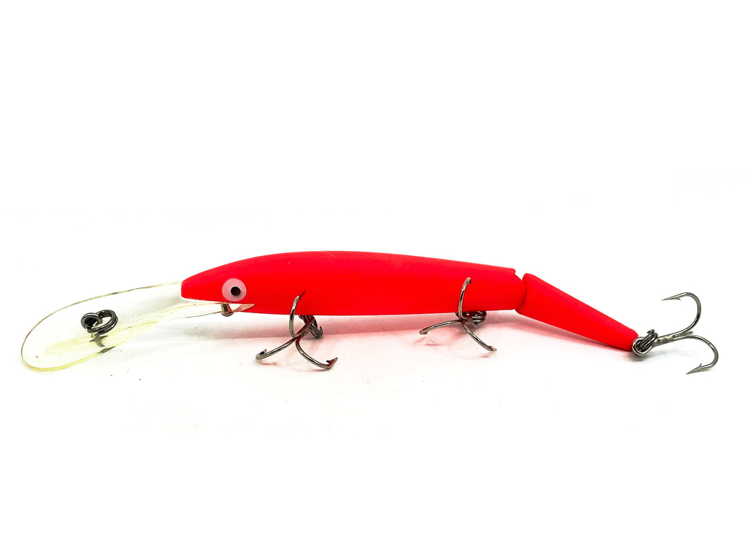 Rebel Spoonbill Jointed Minnow, #99 Fluorescent Red Color
