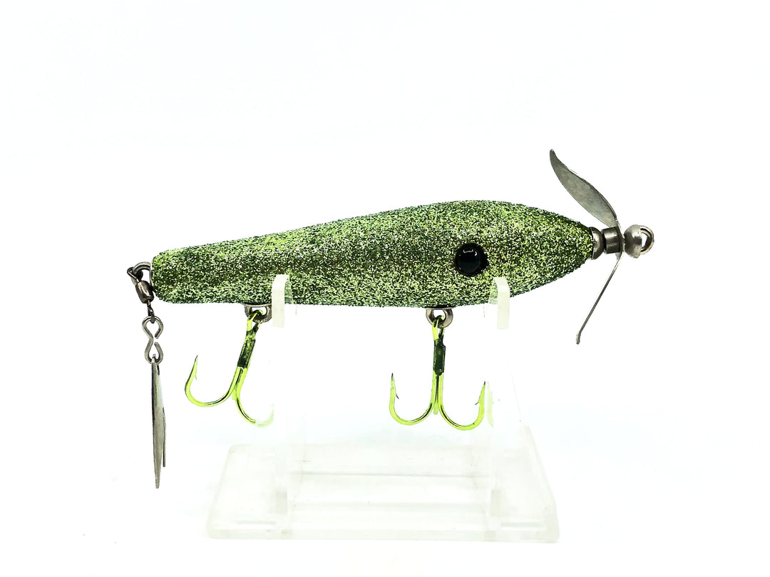 Contemporary Flaptail Minnow, Green Flitter Color