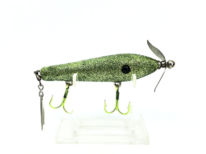 Contemporary Flaptail Minnow, Green Flitter Color