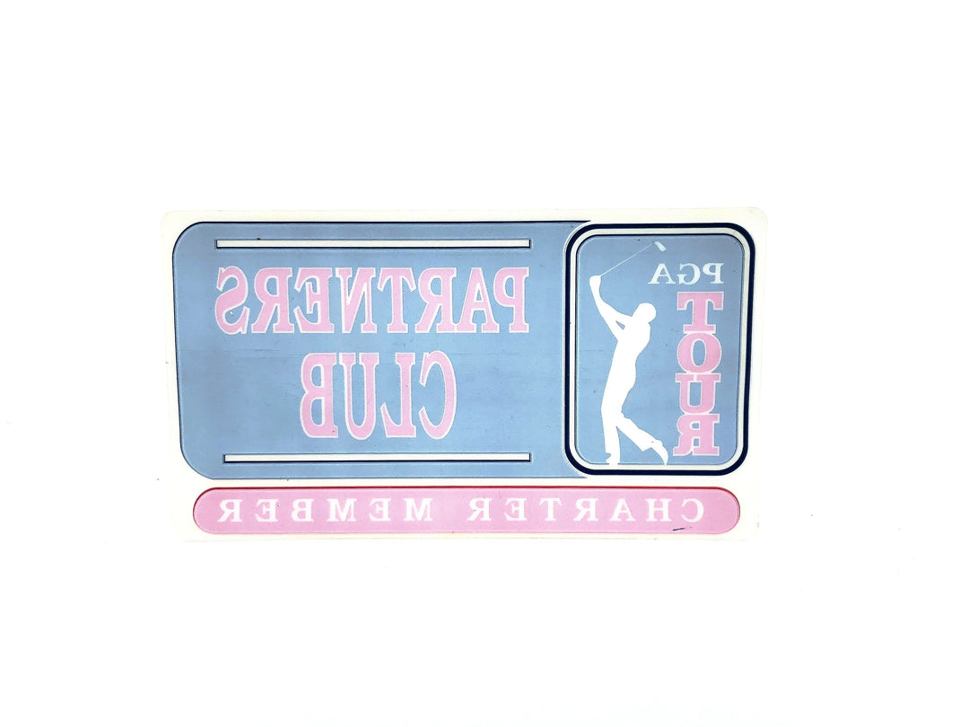 PGA Tour Partners Club Window Sticker