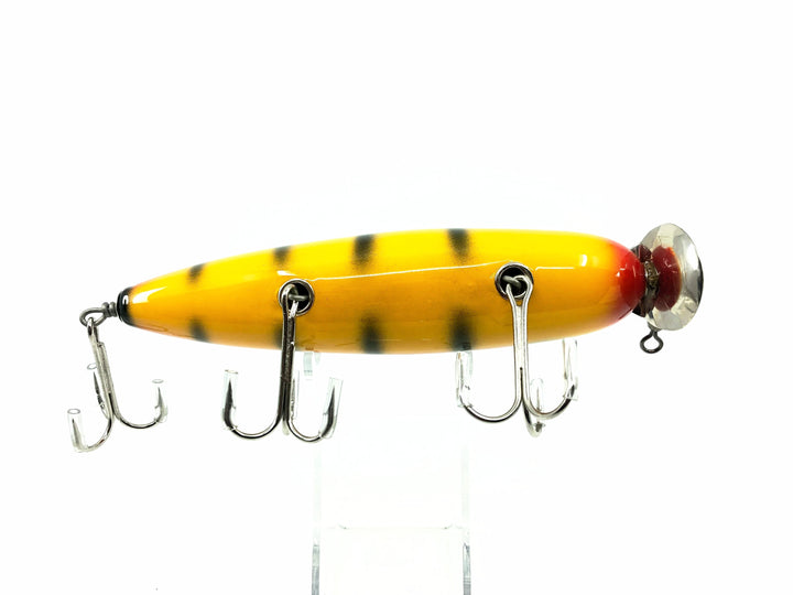 Musky Dan (XXX Lures) Husky Surfster Lure, Yellow/Black Back/Red w/COA