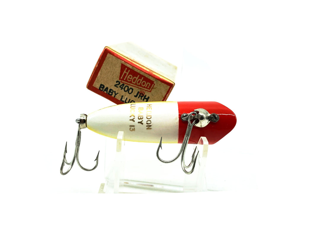 Heddon Baby Lucky 13 2400, JRH Frog Scale/Red Head Color with Box