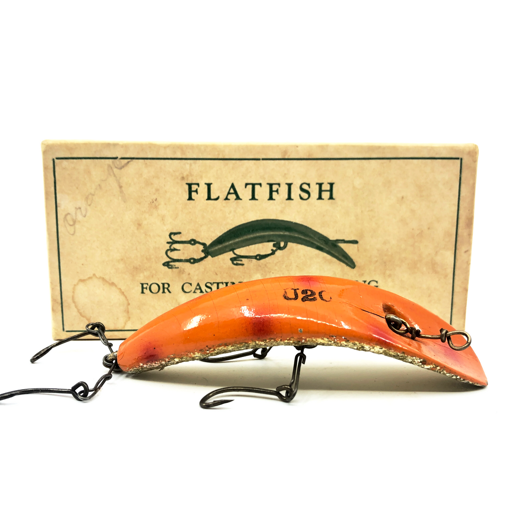 Vintage Helin Flatfish U20, OG Orange Top/Gold Bottom Color with Box – My Bait Shop, LLC