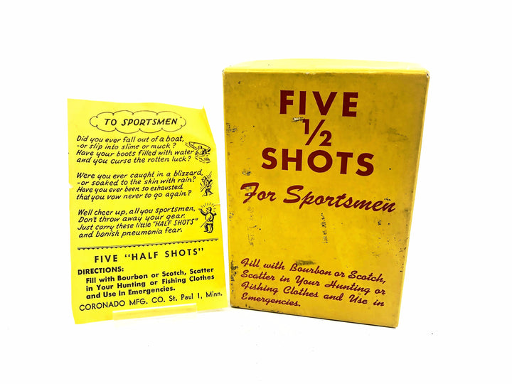 Five 1/2 Shots For Sportsmen Vintage Shot Set