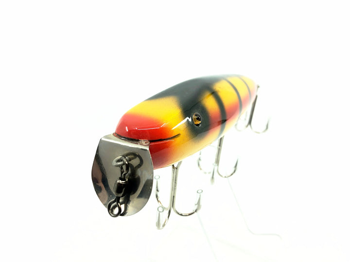 Musky Dan (XXX Lures) Husky Surfster Lure, Yellow/Black Back/Red w/COA