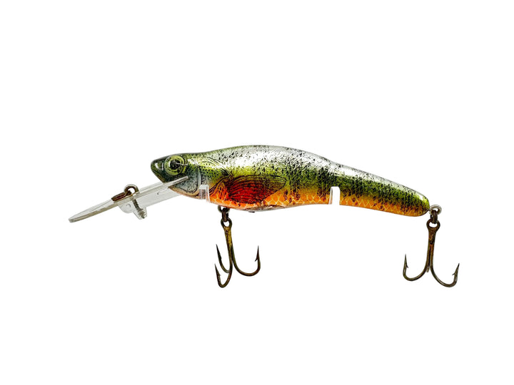 Crankbait Corp Fingerling 5" Size, #24-FF Perch - Chrome back/Orange belly w/Black Stripe