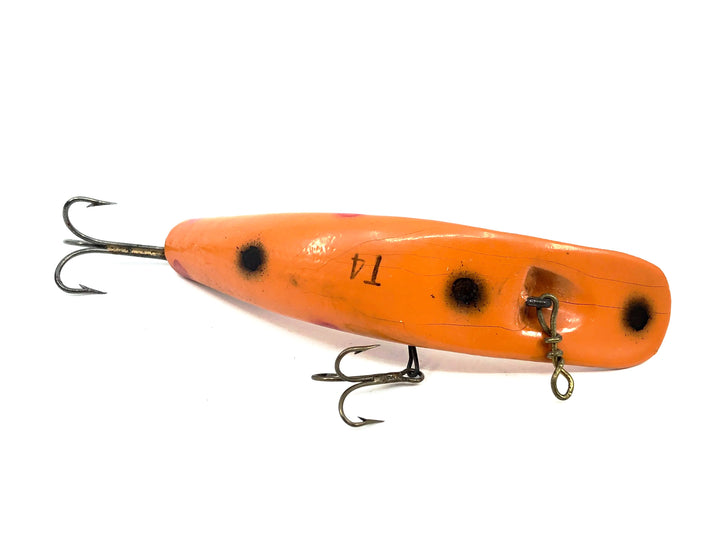 Helin Flatfish T4, OR Orange/Black & Red Spots Color- Wooden, Great Condition