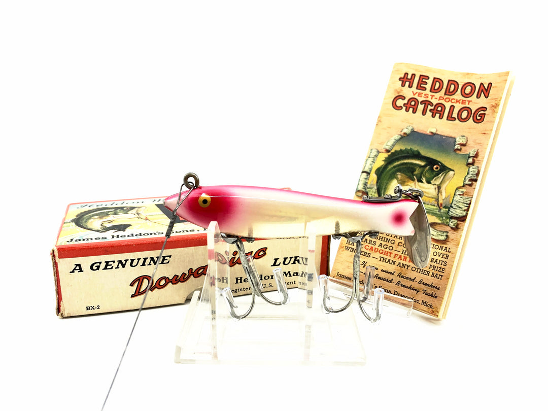 Heddon Dowagiac Spook 9100, RET White Red Eyes & Tails Color w/Box