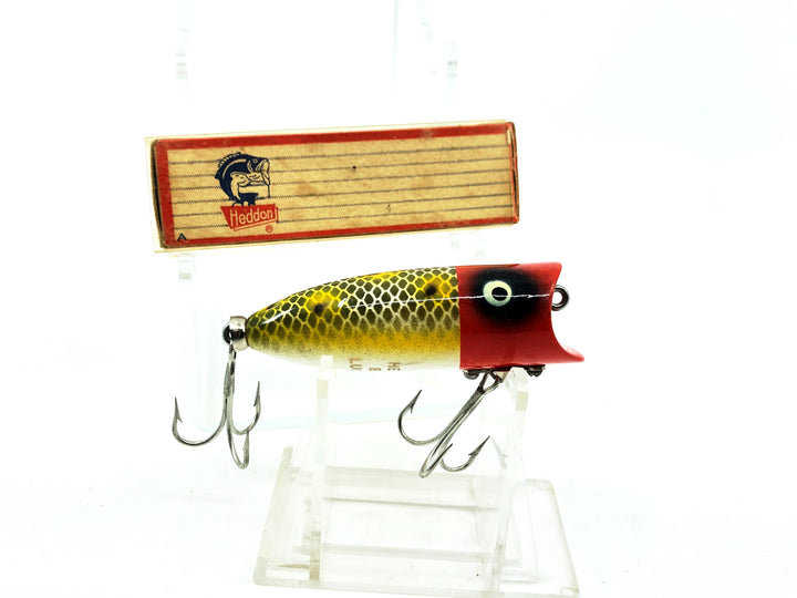Heddon Baby Lucky 13 2400, JRH Frog Scale/Red Head Color with Box
