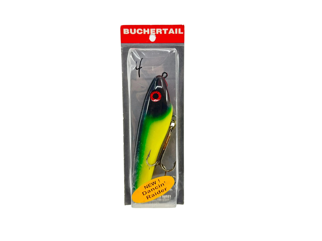 Joe Bucher Tackle Co. Dancin' Raider, Bull Frog Color on Card