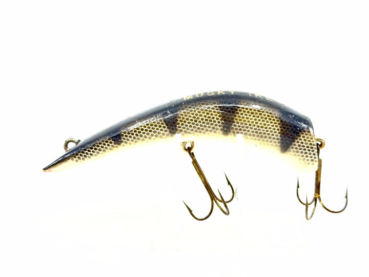 Kautzky Plastic Lazy Ike Muskie Ike, BLS Black Scale Color