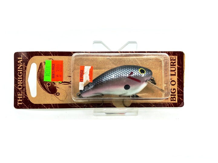 Cotton Cordell Fred Young Original Big O Wooden Lure, Bloodshad Color on Card