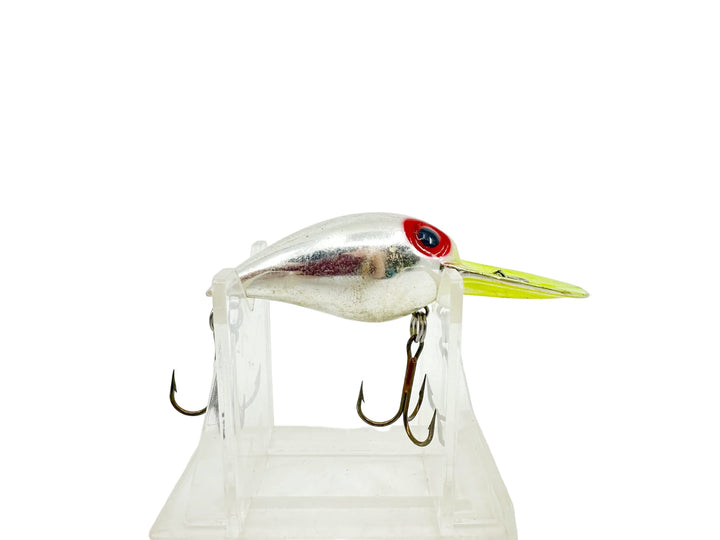 Storm Wiggle Wart V132, #132 Metallic Silver/Chartreuse Lip Color