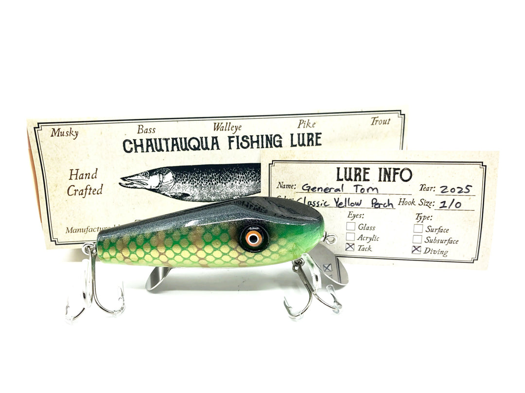 Chautauqua General Tom, Classic Yellow Perch Color