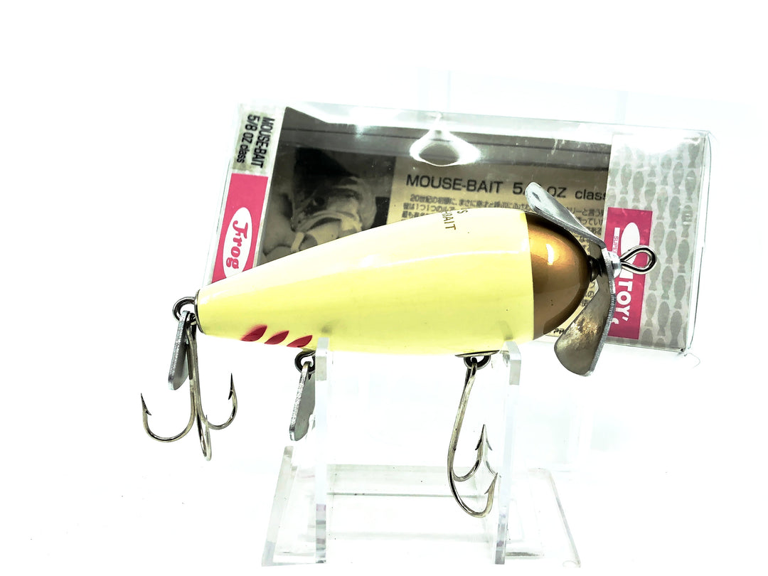 Toy's by Frog Mouse-Bait Lure, Gold Head/White Color with Box