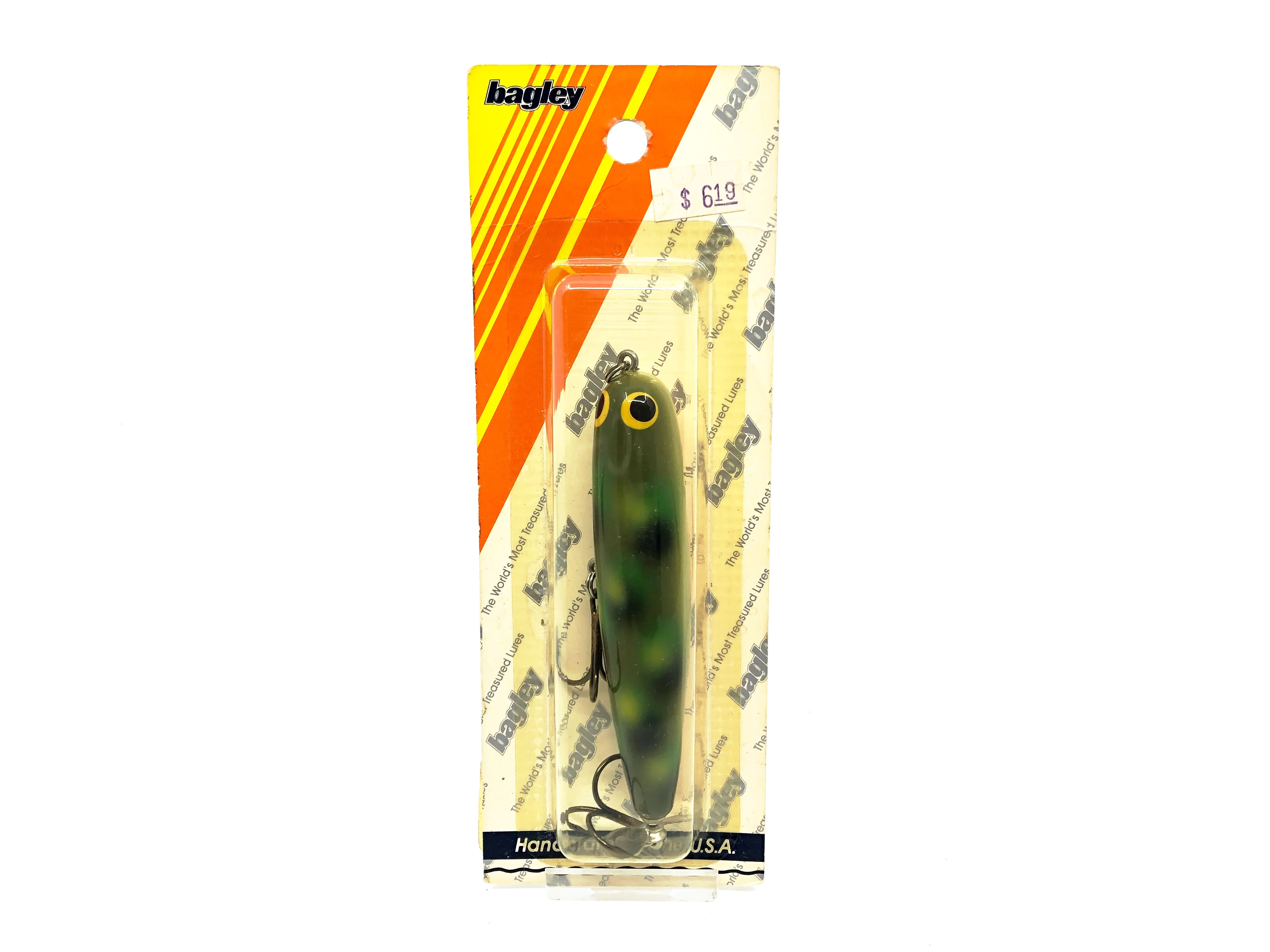 Leur De Pêche Vintage Bagley Bulgin B1 6F Bull Frog - Pour La Pêche Au Black Bass, Appât Ancien