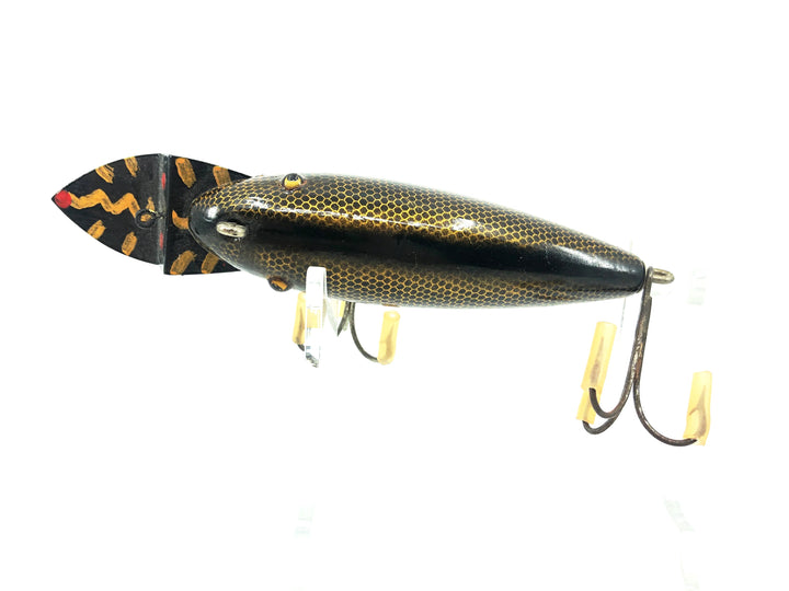 Bill Howington "Ol Bill" Repaint Creek Chub Wiggler 100, Imitation Toad Van Houton Lip