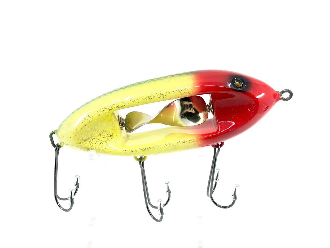 Musky Dan (XXX Lures) Chippewa Bait, Silver Flitter/Red Head Color