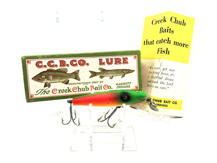 Creek Chub 2200 Midget Pikie, #31 Rainbow Fire Color with Box