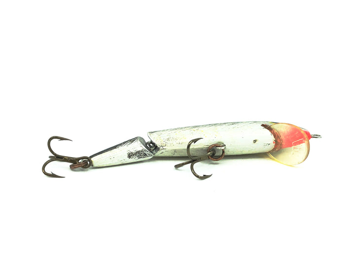 Rebel Jointed Floating Minnow J50, #01 Silver/Black Back Color.